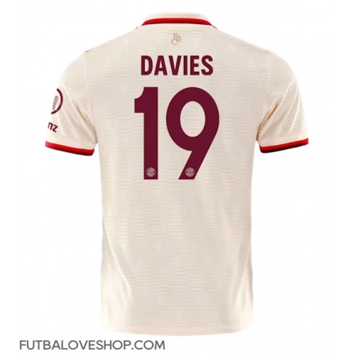 Dres Bayern Munich Alphonso Davies #19 Tretina 2024-25 Krátky Rukáv